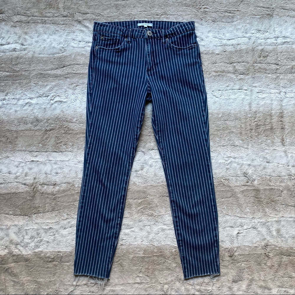 Nordstrom STS Blue Ellie High Rise Pinstripe Skinny Jeans - Picture 2 of 5